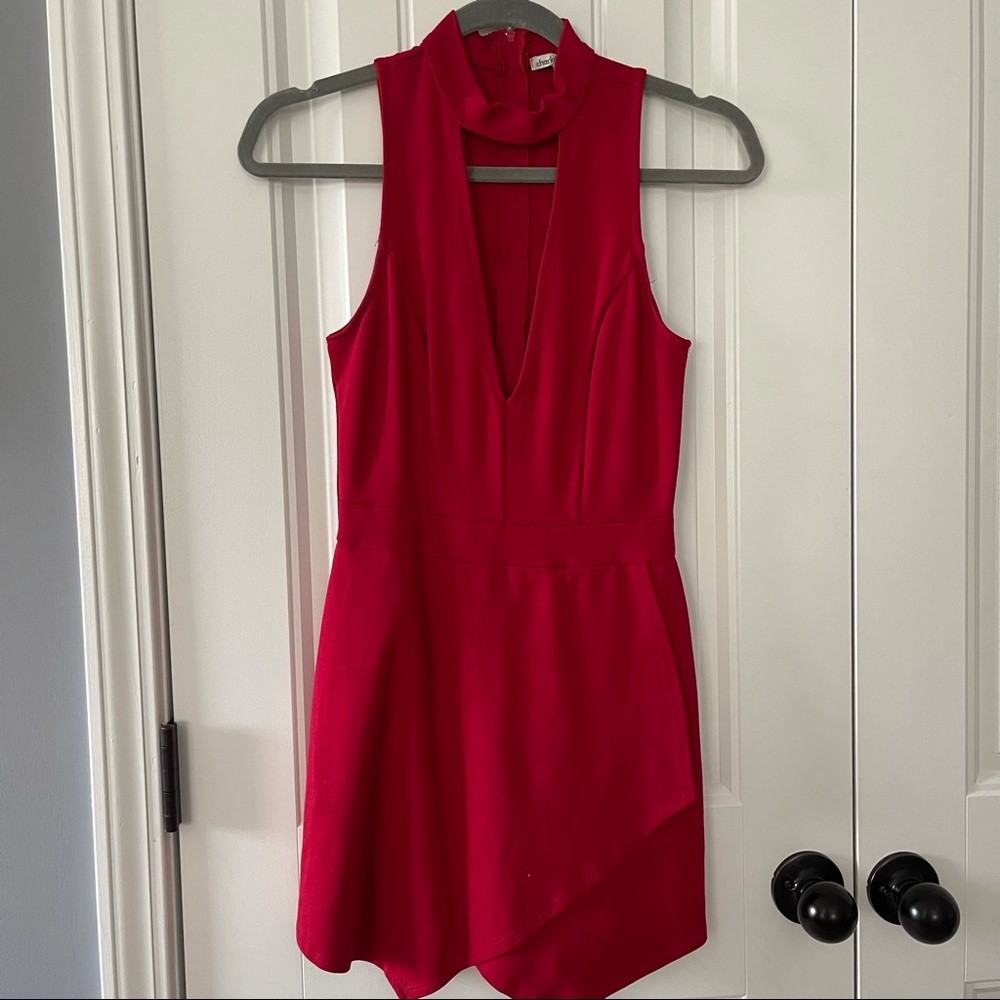 Charlotte Russe Mini Red Jumpsuit / Romper Small